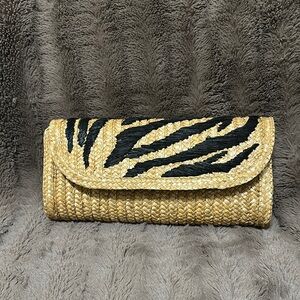 Stylish Black and Tan Clutch